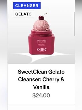 SweetClean Gelato Cleanser - Cherry & Vanilla (Pink)